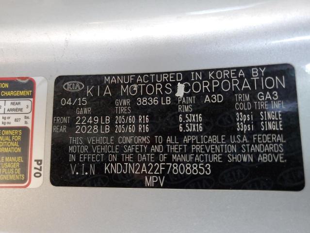 2015 KIA SOUL KNDJN2A22F7808853
