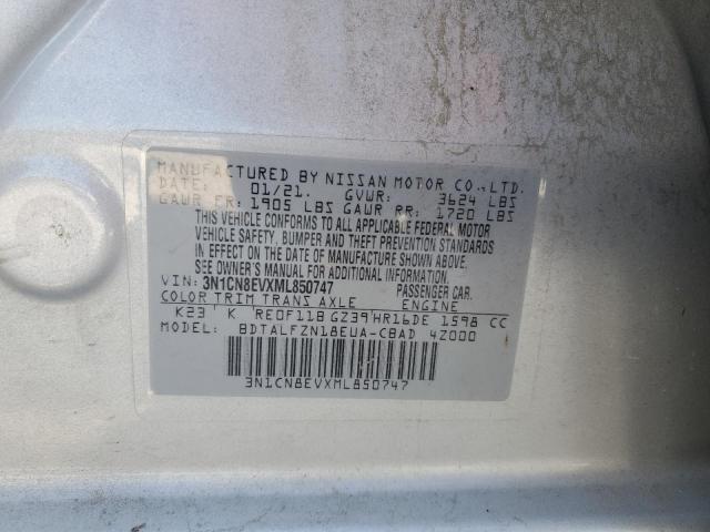 2021 NISSAN VERSA SV - 3N1CN8EVXML850747