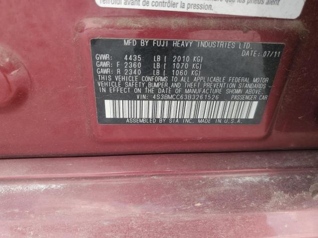 2011 SUBARU LEGACY 2.5I PREMIUM - 4S3BMCC63B3261526