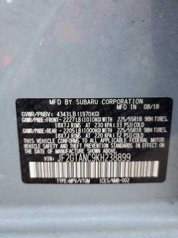 2019 SUBARU CROSSTREK JF2GTANC9KH238899