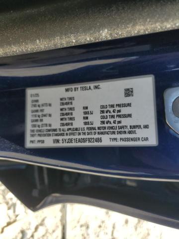 2025 TESLA MODEL 3 - 5YJ3E1EA0SF922486