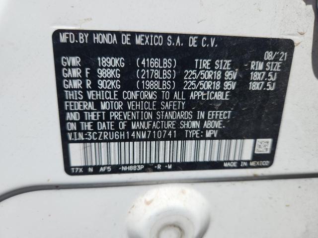 2022 HONDA HR-V SPORT 3CZRU6H14NM710741