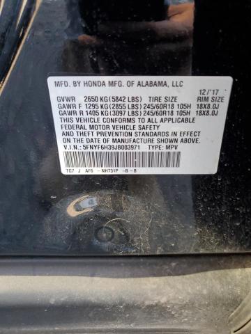 2018 HONDA PILOT EX - 5FNYF6H39JB003971