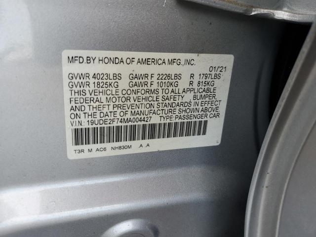 2021 ACURA ILX PREMIU 19UDE2F74MA004427