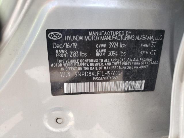 2020 HYUNDAI ELANTRA SE 5NPD84LF1LH576107