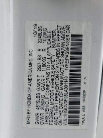 2020 HONDA ACCORD TOURING HYBRID 1HGCV3F95LA001148