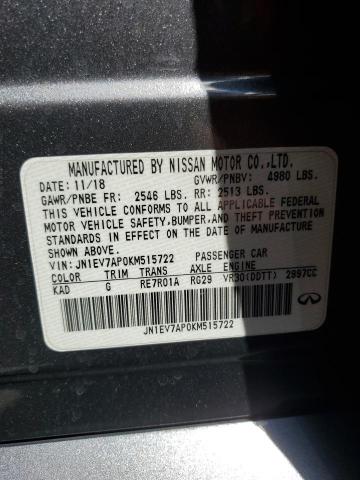 2019 INFINITI Q50 LUXE - JN1EV7AP0KM515722