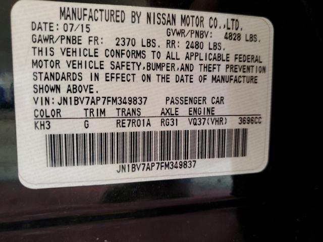 2015 INFINITI Q50 BASE JN1BV7AP7FM349837