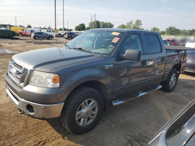 FORD F150 SUPER 2007 gray crew pic gas 1FTRW14W37FB23793 photo #1