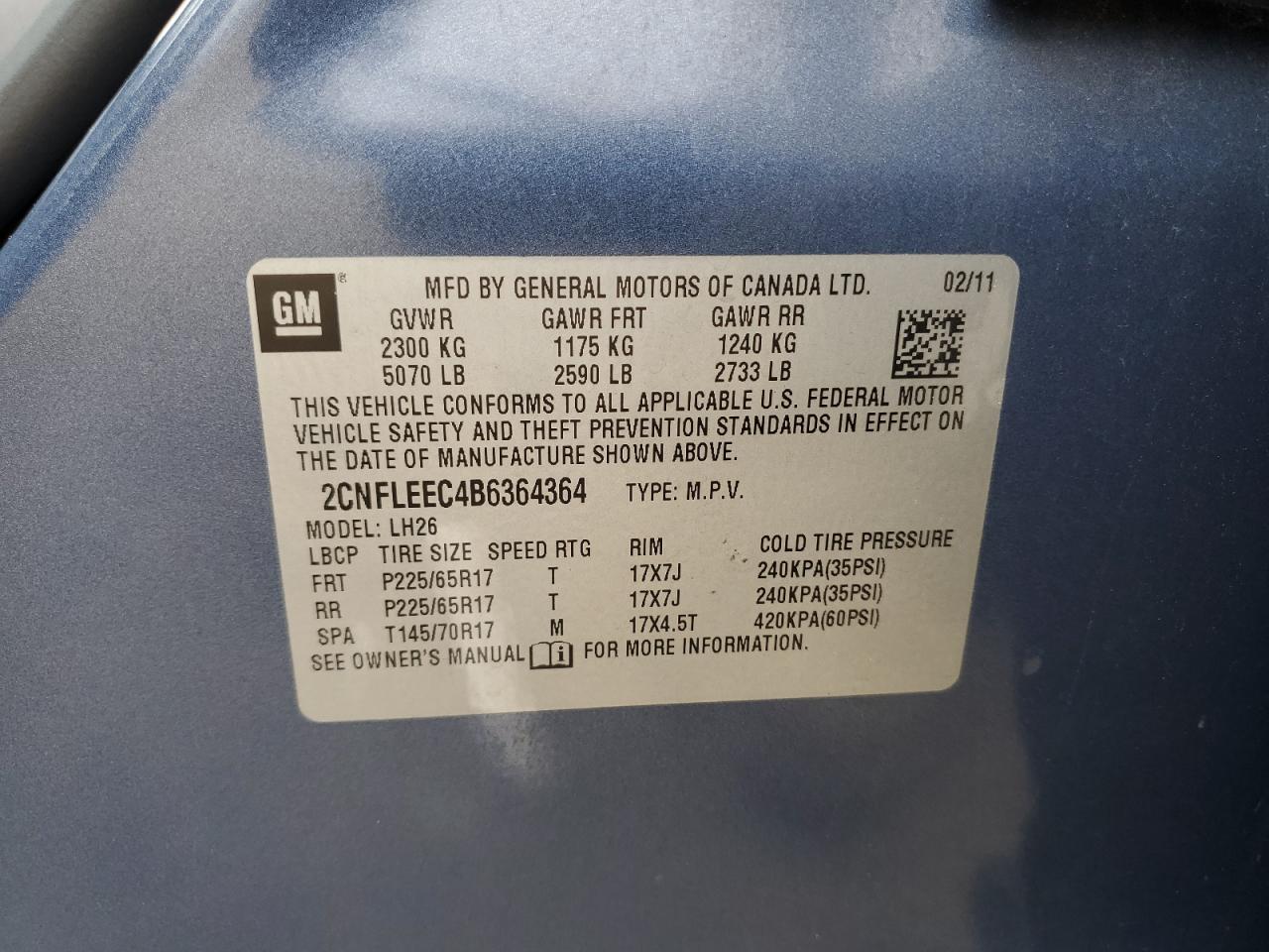 CHEVROLET EQUINOX LT