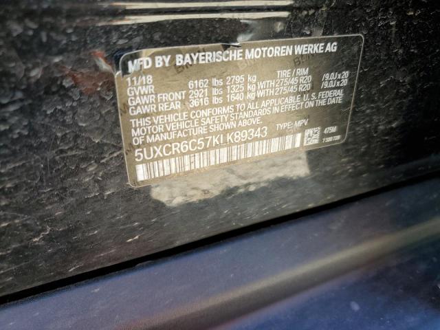 2019 BMW X5 - 5UXCR6C57KLK89343