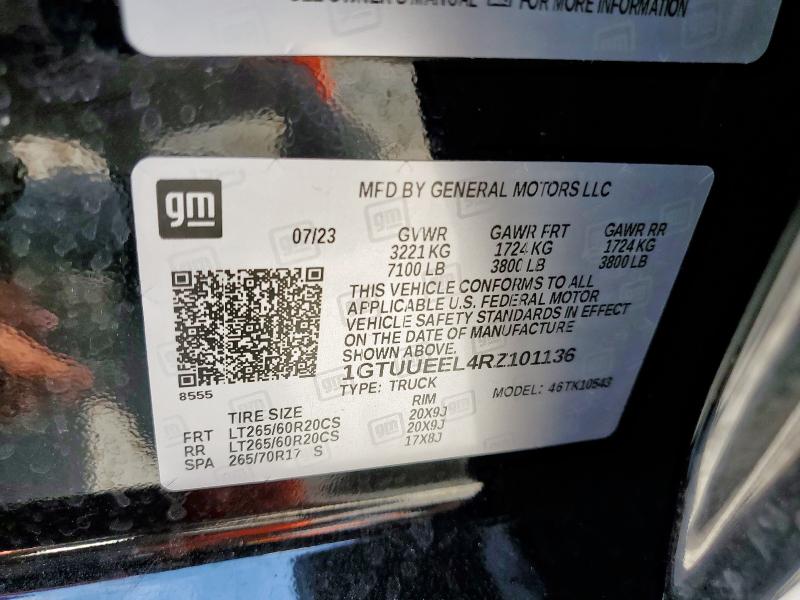 2024 GMC SIERRA K15 1GTUUEEL4RZ101136