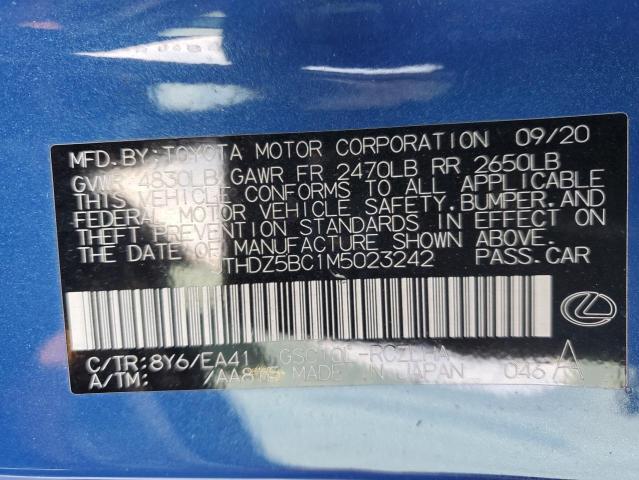 2021 LEXUS RC 350 BAS JTHDZ5BC1M5023242