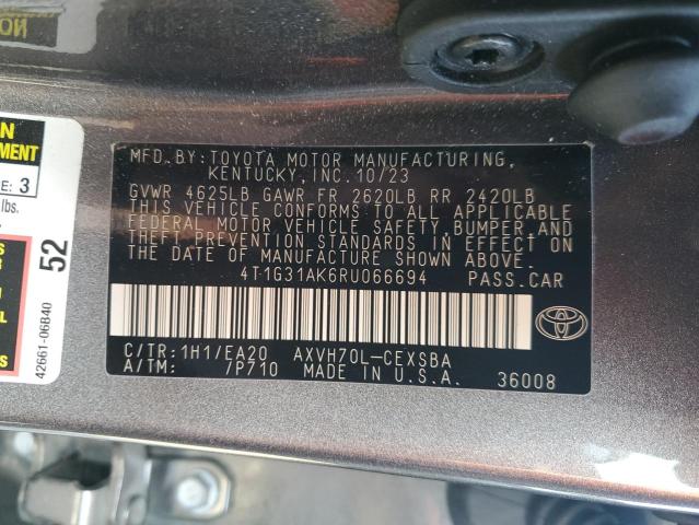 2024 TOYOTA CAMRY SE N - 4T1G31AK6RU066694