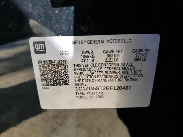 2024 CHEVROLET MALIBU RS 1G1ZG5ST2RF120487