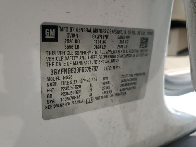 2015 CADILLAC SRX PREMIU 3GYFNGE38FS575787