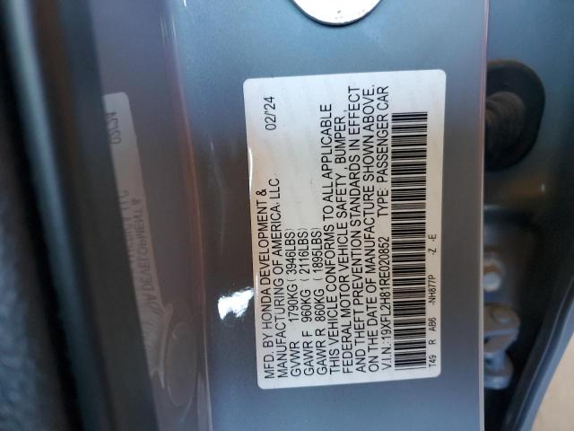 2024 HONDA CIVIC SPORT 19XFL2H81RE020852