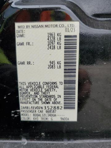 2023 NISSAN ALTIMA SL 1N4BL4EV0PN352882