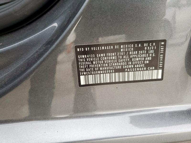 2021 VOLKSWAGEN JETTA S 3VWC57BU8MM059563