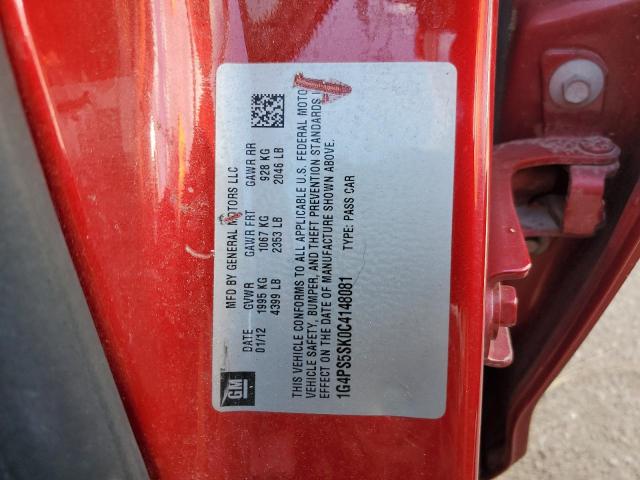 2012 BUICK VERANO - 1G4PS5SK0C4148081