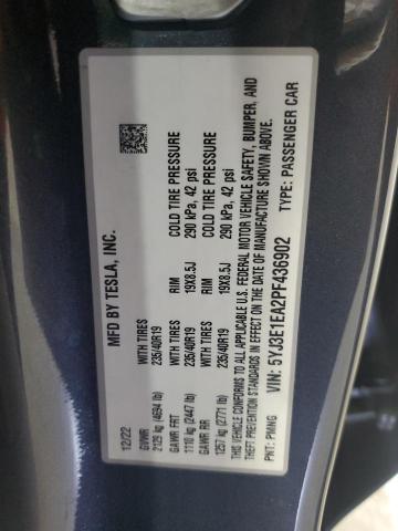 2023 TESLA MODEL 3 5YJ3E1EA2PF436902