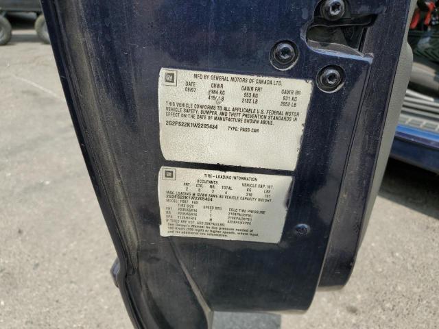 1998 PONTIAC FIREBIRD FORMULA #3285939559