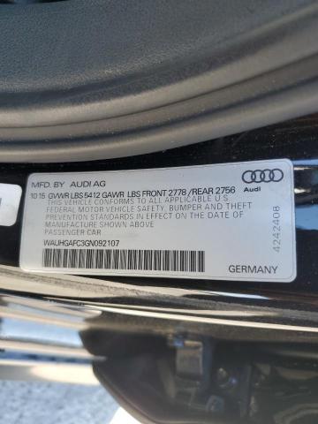 2016 AUDI A6 PRESTIG WAUHGAFC3GN092107