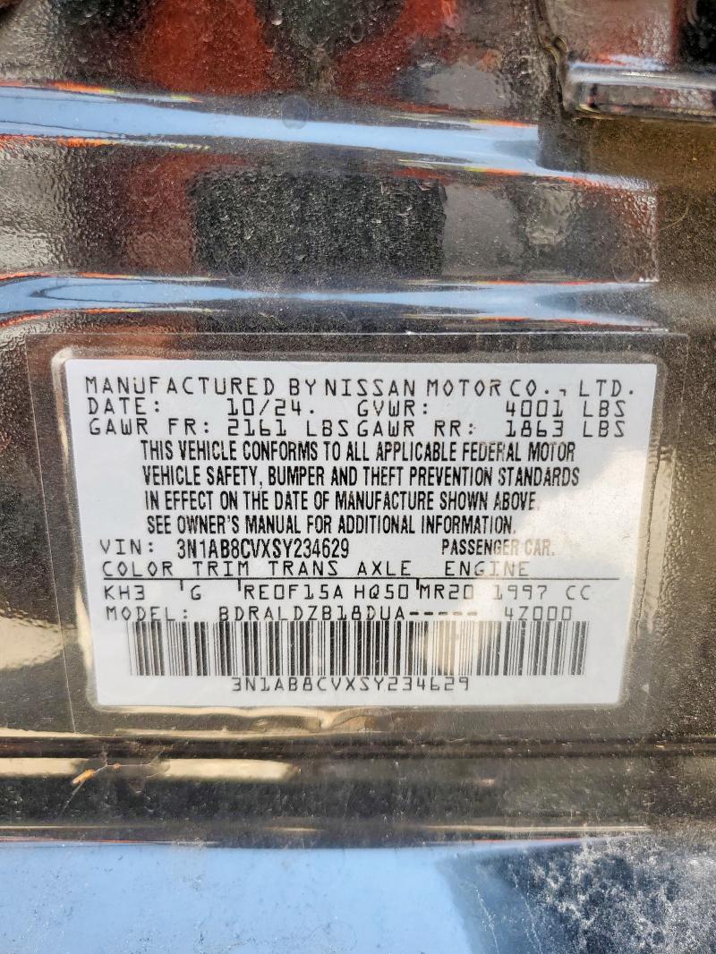 2025 NISSAN SENTRA SV 3N1AB8CVXSY234629