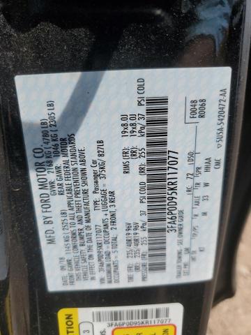 2019 FORD FUSION TITANIUM 3FA6P0D95KR117077