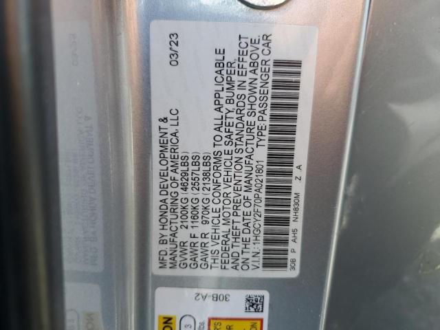 2023 HONDA ACCORD HYB - 1HGCY2F70PA021801
