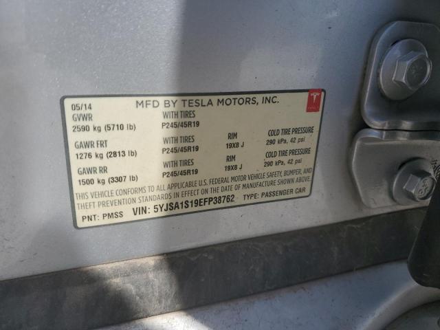 2014 TESLA MODEL S - 5YJSA1S19EFP38762