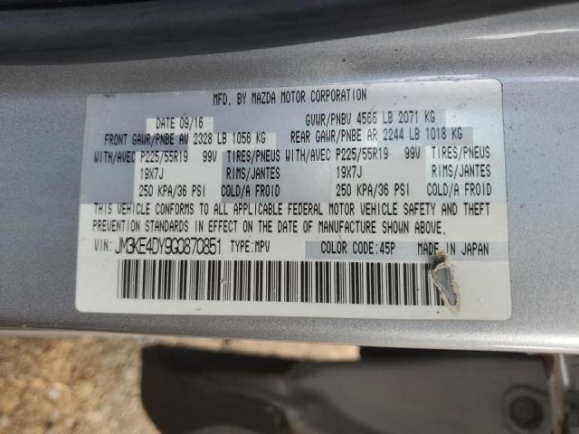 2016 MAZDA CX-5 GT JM3KE4DY9G0870851