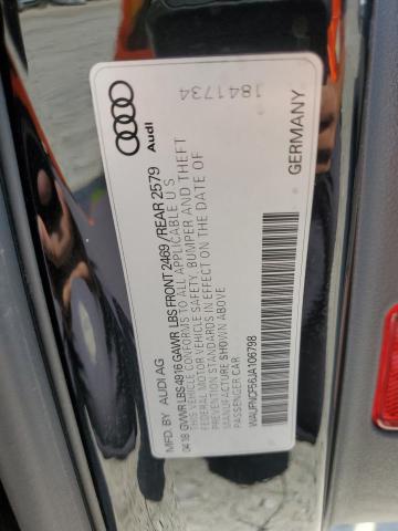 2018 AUDI A5 PRESTIG WAUFNCF56JA106798