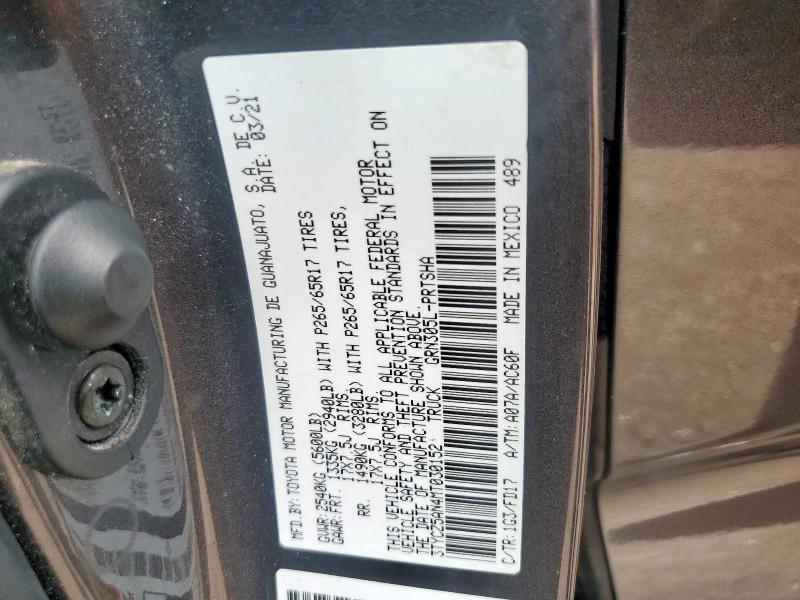 2021 TOYOTA TACOMA DOUBLE CAB 3TYCZ5AN4MT030152