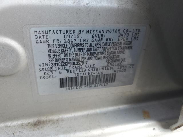 2016 NISSAN VERSA NOTE S - 3N1CE2CP9GL357017