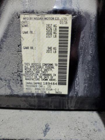 2016 NISSAN ALTIMA 2.5 - 1N4AL3AP4GC189484