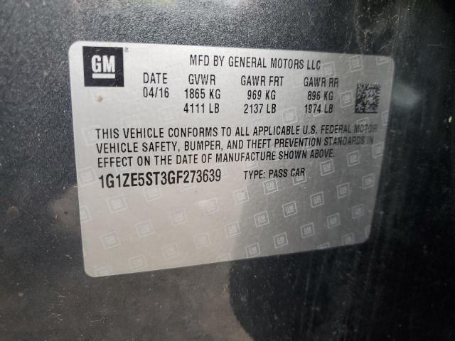 2016 CHEV MALIBU LT - 1G1ZE5ST3GF273639