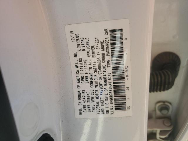 2017 HONDA ACCORD EXL 1HGCR3F86HA019743