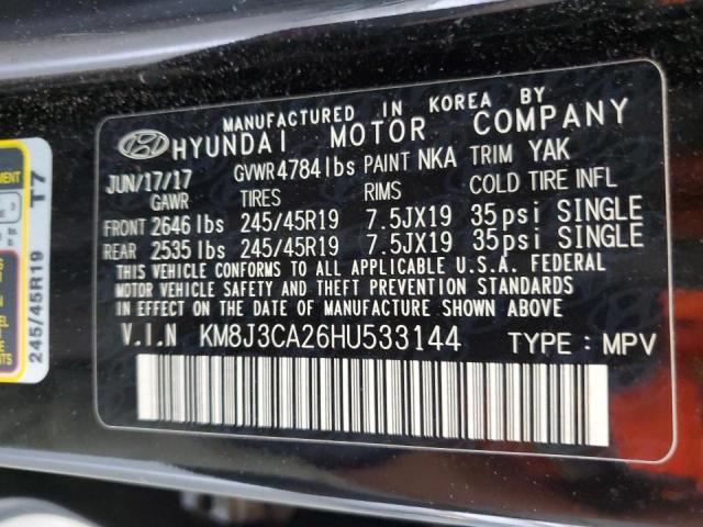 2017 HYUNDAI TUCSON LIMITED KM8J3CA26HU533144