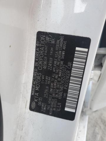 2016 KIA CADENZA LU KNALN4D7XG5201072