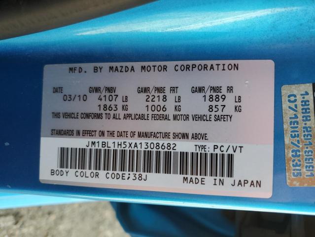 2010 MAZDA 3 S - JM1BL1H5XA1308682