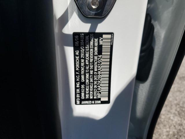 2017 PORSCHE CAYENNE WP1AA2A28HKA81924