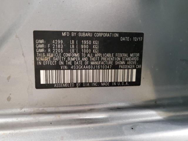 2018 SUBARU IMPREZA 4S3GKAA60J1610347