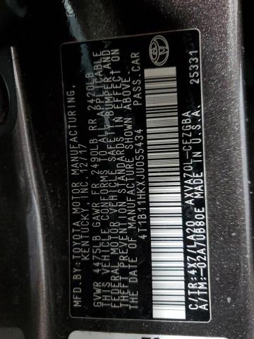2018 TOYOTA CAMRY L 4T1B11HKXJU055434