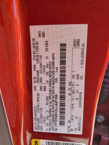 2020 FORD RANGER XL 1FTER4EH3LLA87350