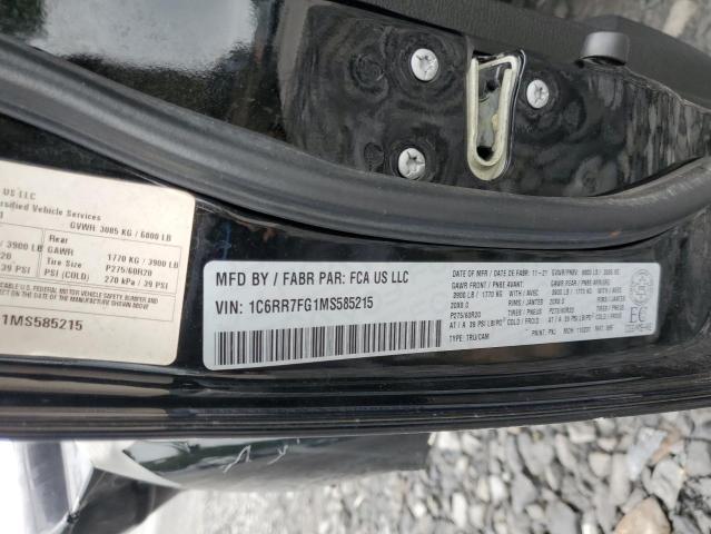 2021 RAM 1500 CLASS 1C6RR7FG1MS585215