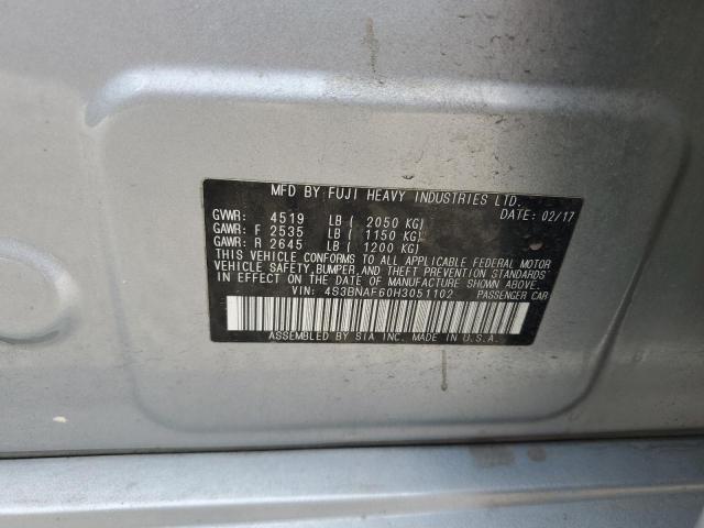 2017 SUBARU LEGACY 2.5 4S3BNAF60H3051102