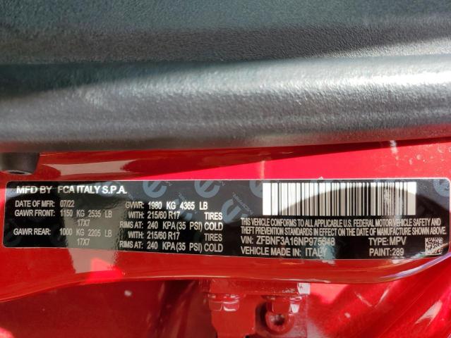 2022 FIAT 500X POP - ZFBNF3A16NP975648