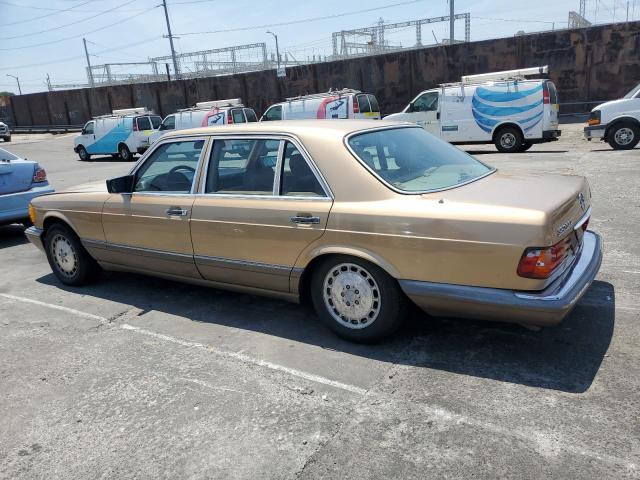 MERCEDES-BENZ 560 SEL 1986 gold sedan 4d gas WDBCA39D5GA205124 photo #3
