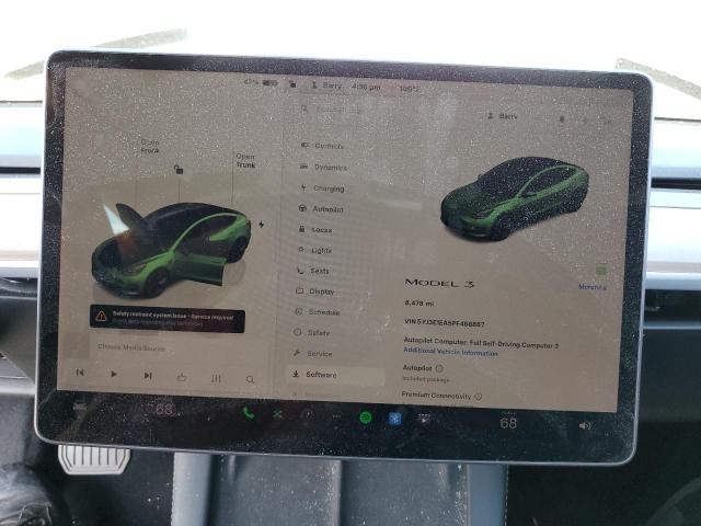 2023 TESLA MODEL 3 5YJ3E1EA5PF468887